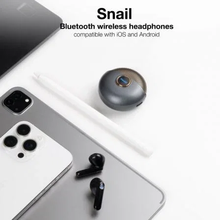 Tooq Auriculares inalámbricos + Micrófono Snail - Gris Tooq Auriculares inalámbricos + Micrófono Snail - Gris
